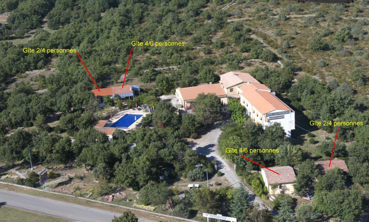 Hotel Les Persedes Lavilledieu  ภายนอก รูปภาพ