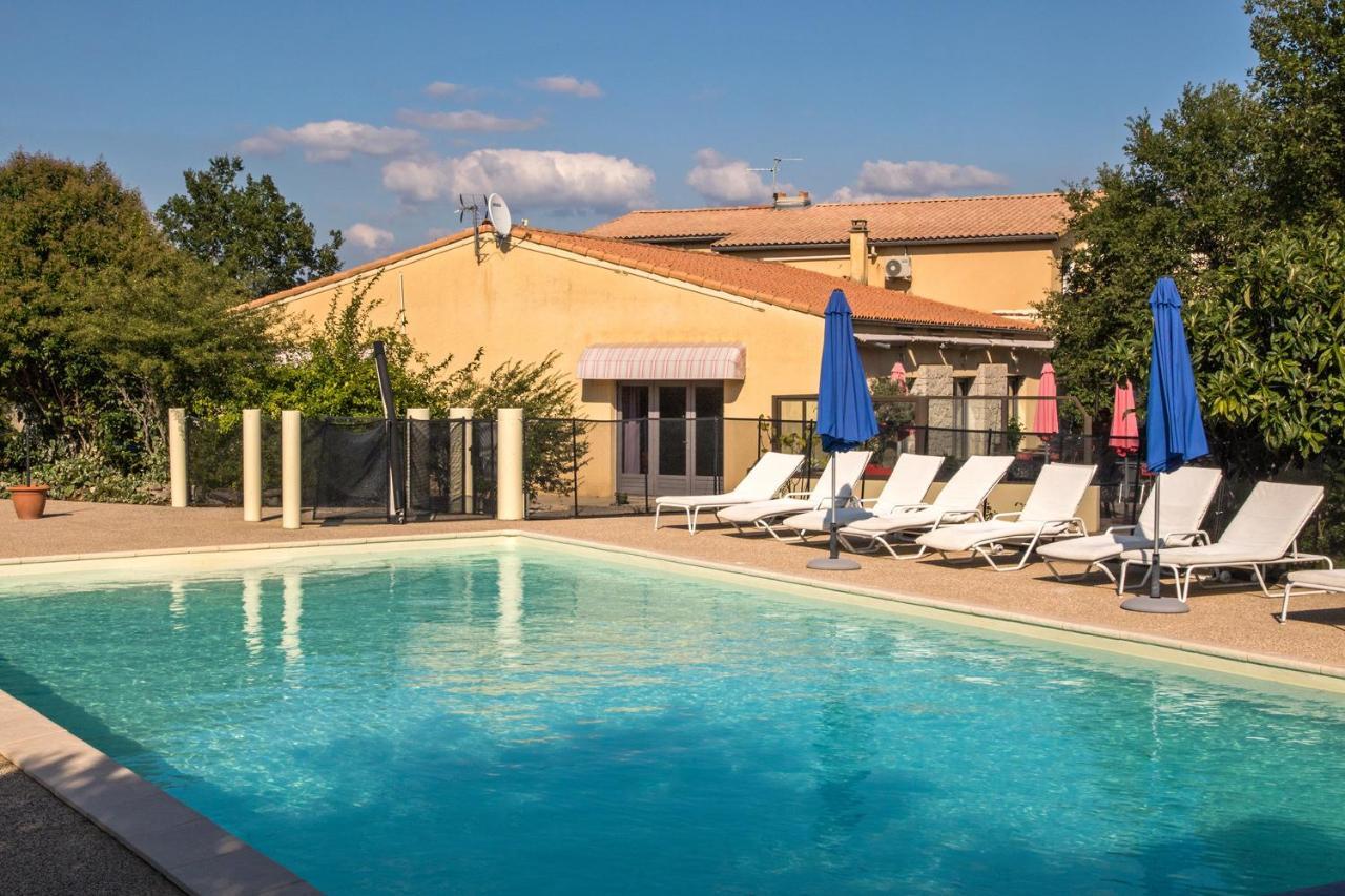 Hotel Les Persedes Lavilledieu  ภายนอก รูปภาพ